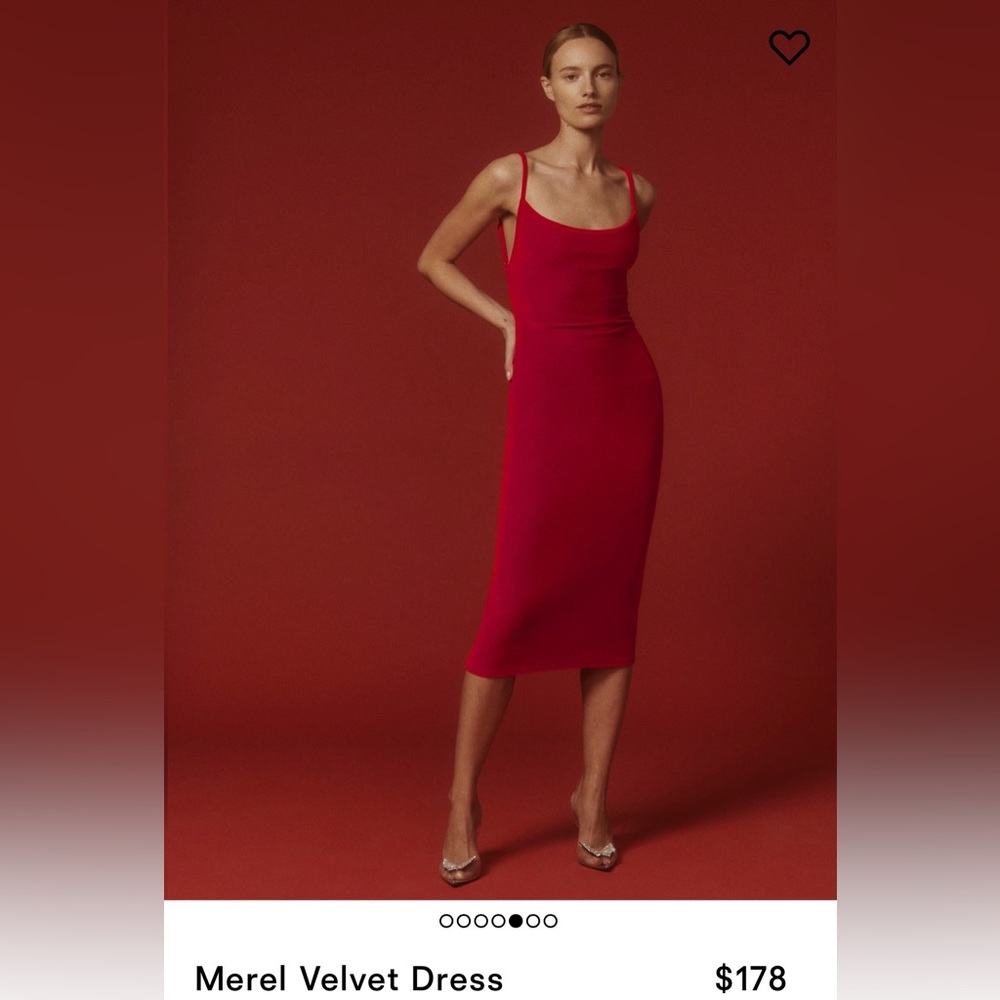 MEREL VELVET DRESS - REFORMATION XS